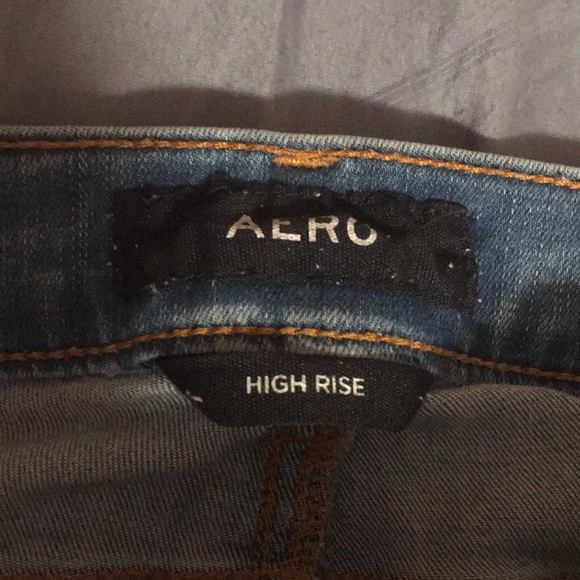 Aeropostale Size 2 ripped skinny jeans high rise - Picture 9 of 9